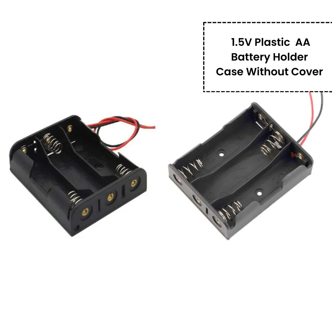 AA Cell Holder Open Plastic Case With Wire - Image 4