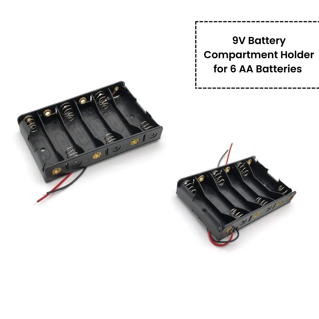 AA Cell Holder Open Plastic Case With Wire - Image 7