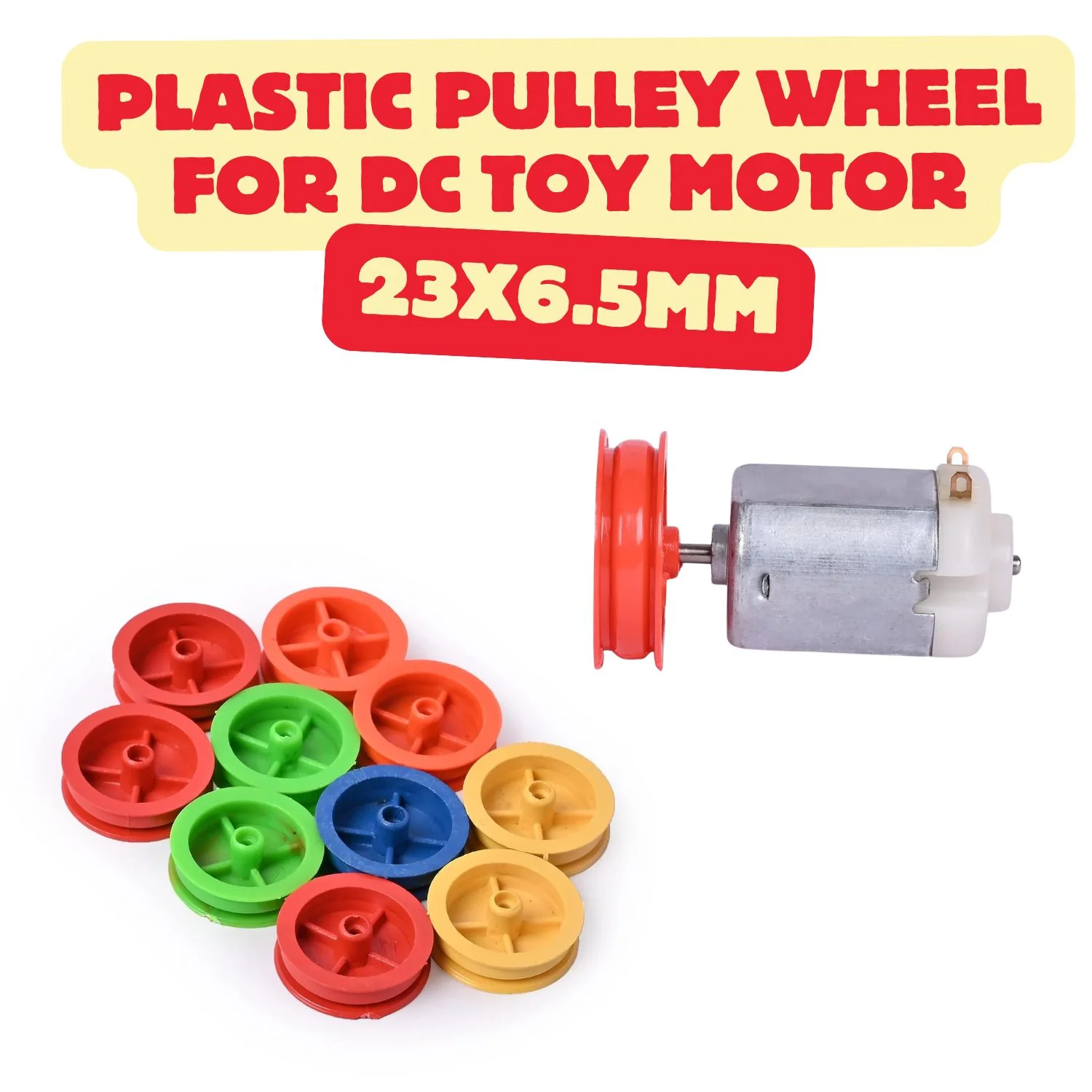 Plastic Pulley Wheel for DC Toy Motor - Image 9