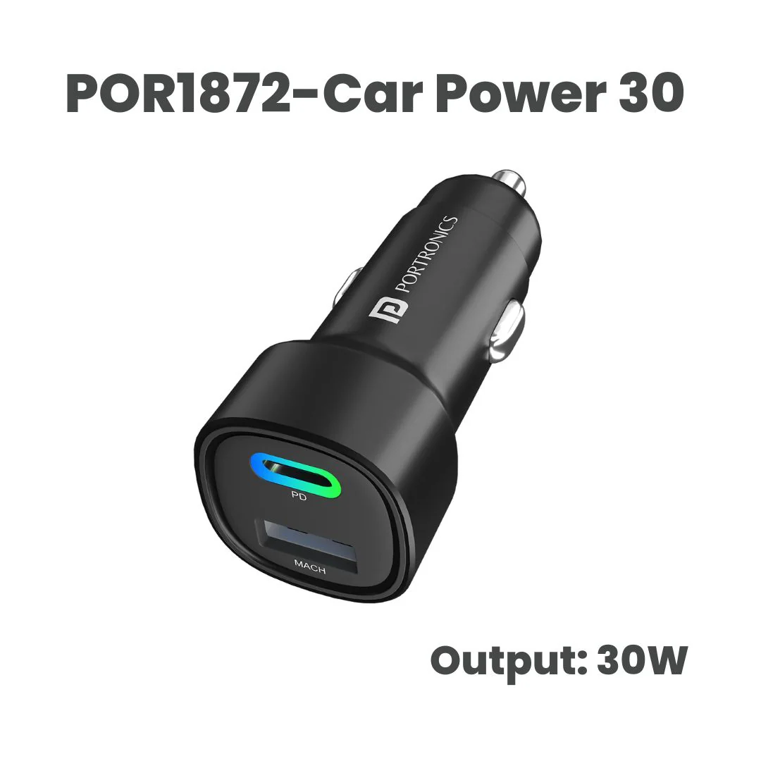 Portronics: Dual USB Output Fast Car Charger - Image 5
