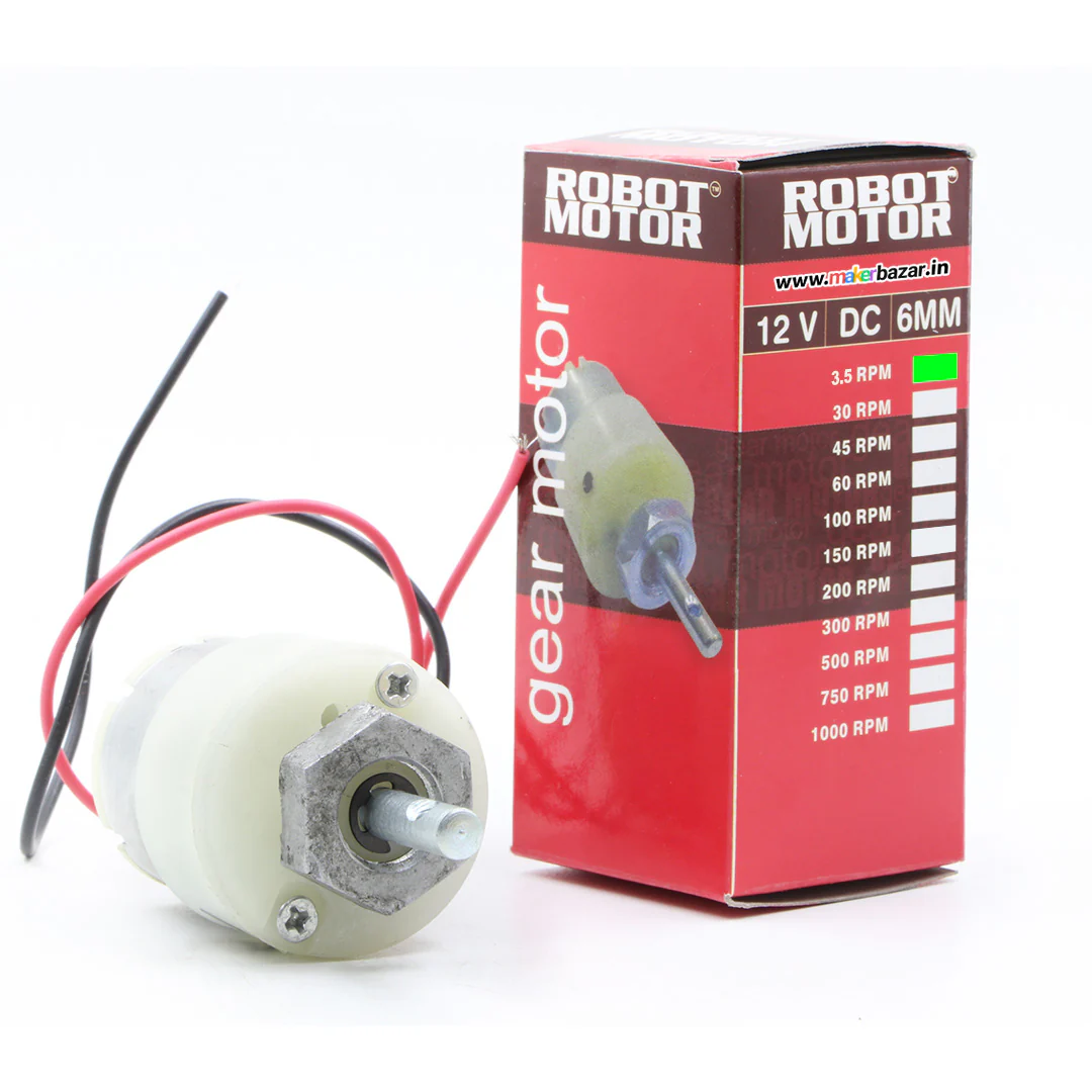 Premium White: 12V Centre Shaft DC Geared Motor - Image 3