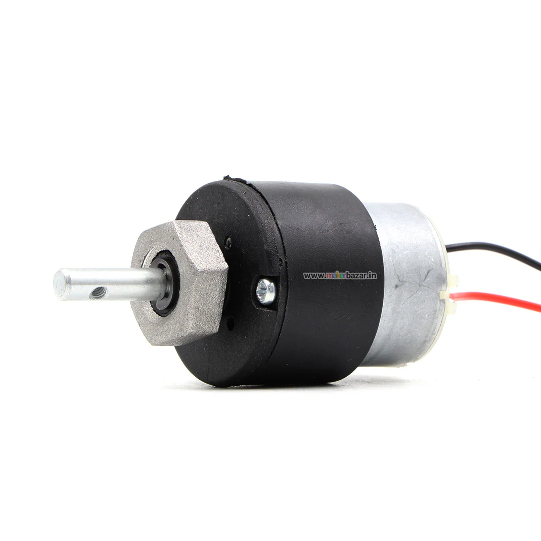 Premium Black: 12V Centre Shaft DC Helical Geared Motor - Image 5