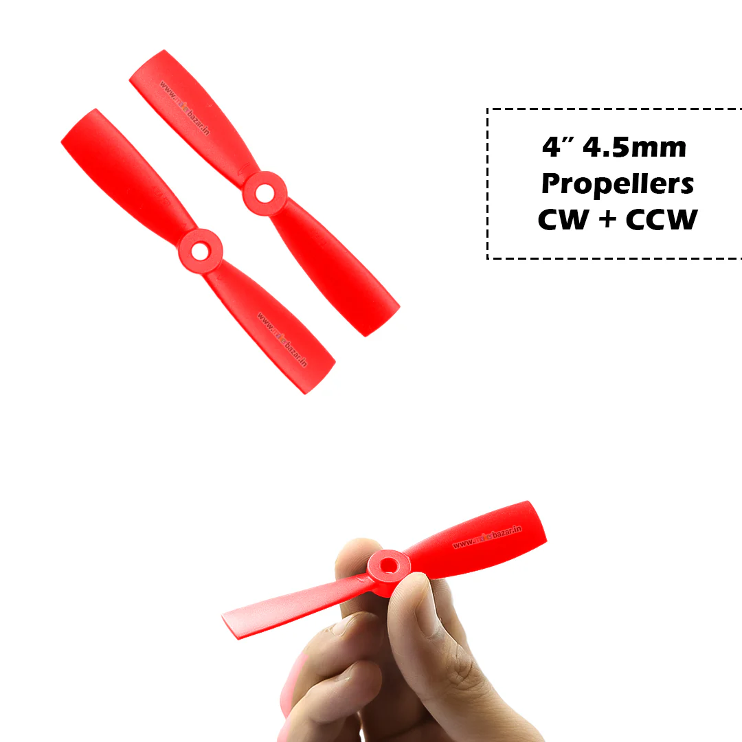 2-Blades 4.5mm Propellers For Drone/Quadcopters CW + CCW (1-Pair) - Image 12