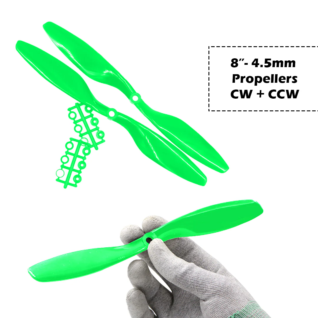 2-Blades 4.5mm Propellers For Drone/Quadcopters CW + CCW (1-Pair) - Image 20