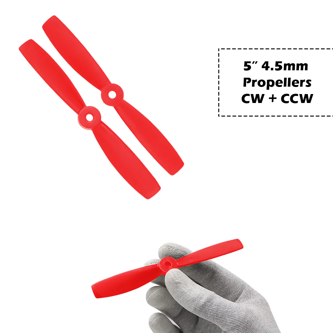 2-Blades 4.5mm Propellers For Drone/Quadcopters CW + CCW (1-Pair) - Image 8