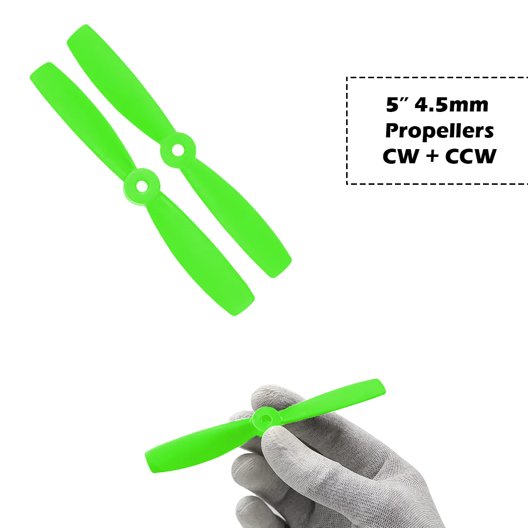 2-Blades 4.5mm Propellers For Drone/Quadcopters CW + CCW (1-Pair) - Image 9