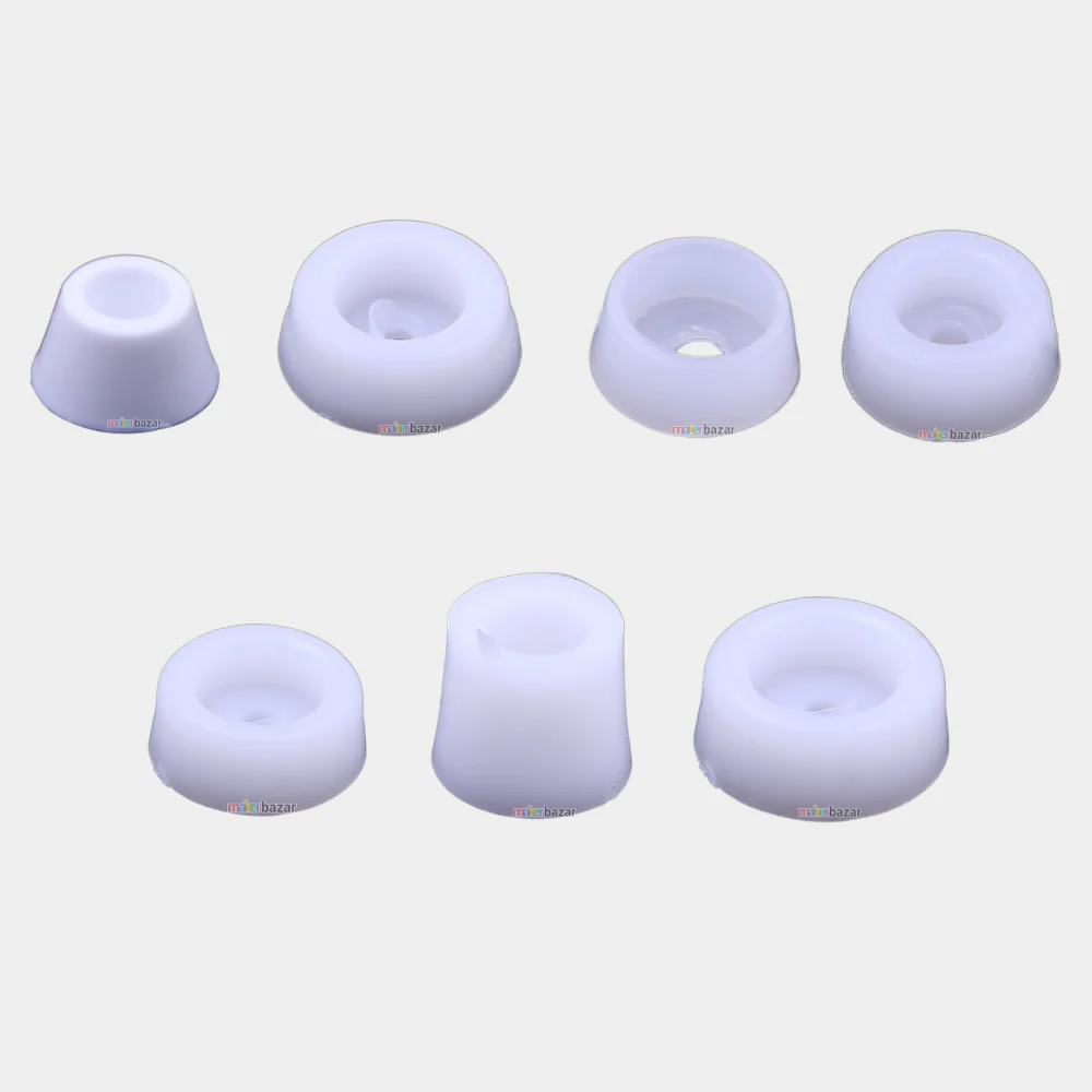 Plastic Furniture Buffer – White Protective Leg Caps (Multiple Sizes)