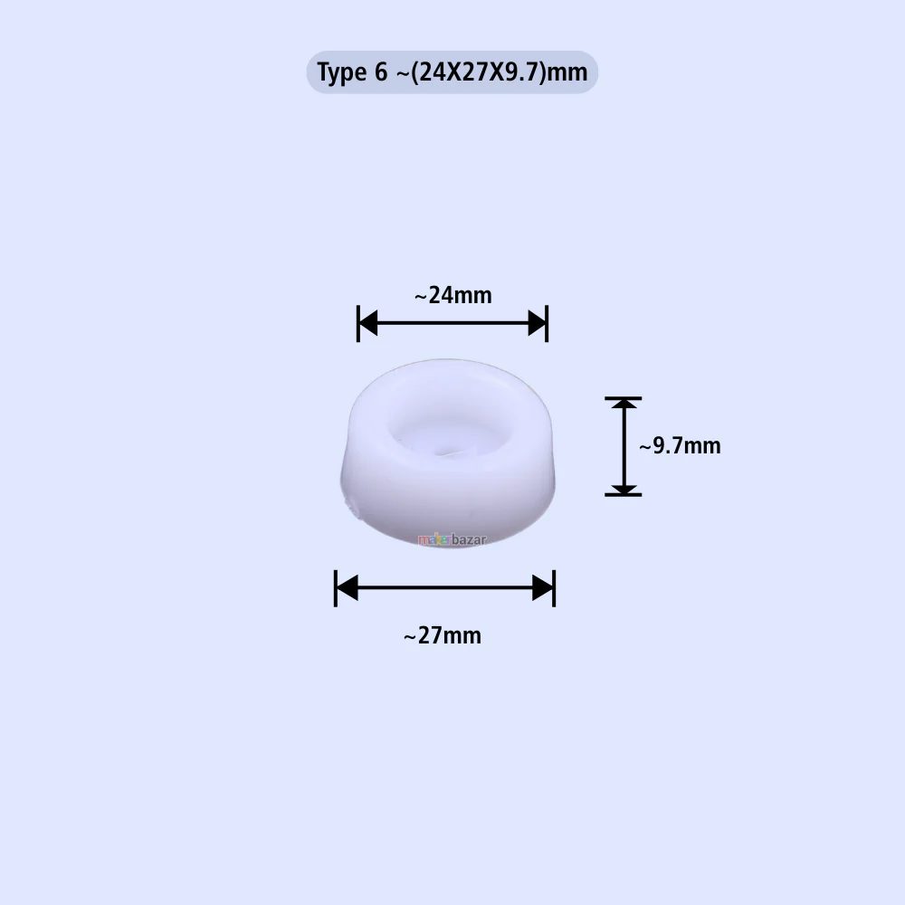 Plastic Furniture Buffer – White Protective Leg Caps (Multiple Sizes) - Image 11