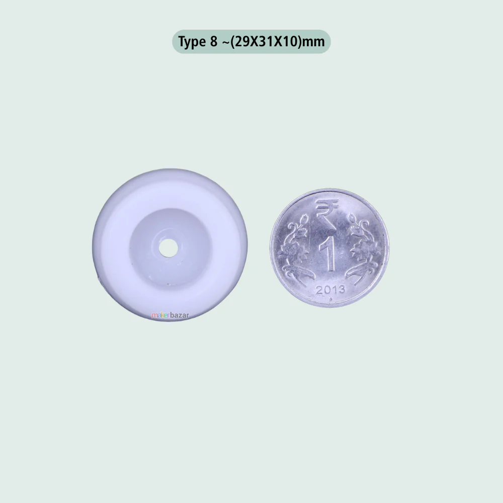 Plastic Furniture Buffer – White Protective Leg Caps (Multiple Sizes) - Image 12