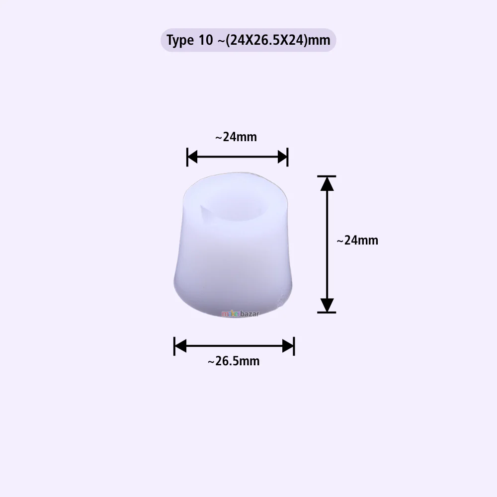 Plastic Furniture Buffer – White Protective Leg Caps (Multiple Sizes) - Image 15