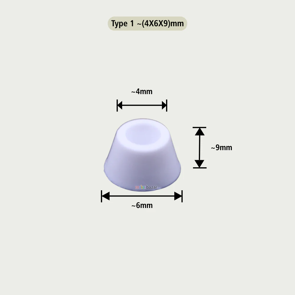 Plastic Furniture Buffer – White Protective Leg Caps (Multiple Sizes) - Image 3