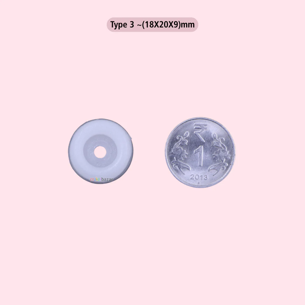 Plastic Furniture Buffer – White Protective Leg Caps (Multiple Sizes) - Image 6