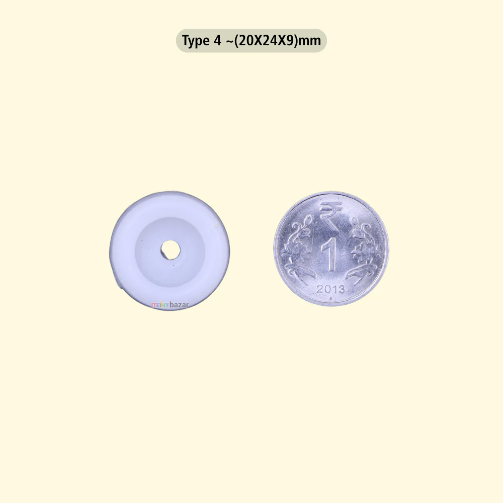 Plastic Furniture Buffer – White Protective Leg Caps (Multiple Sizes) - Image 8