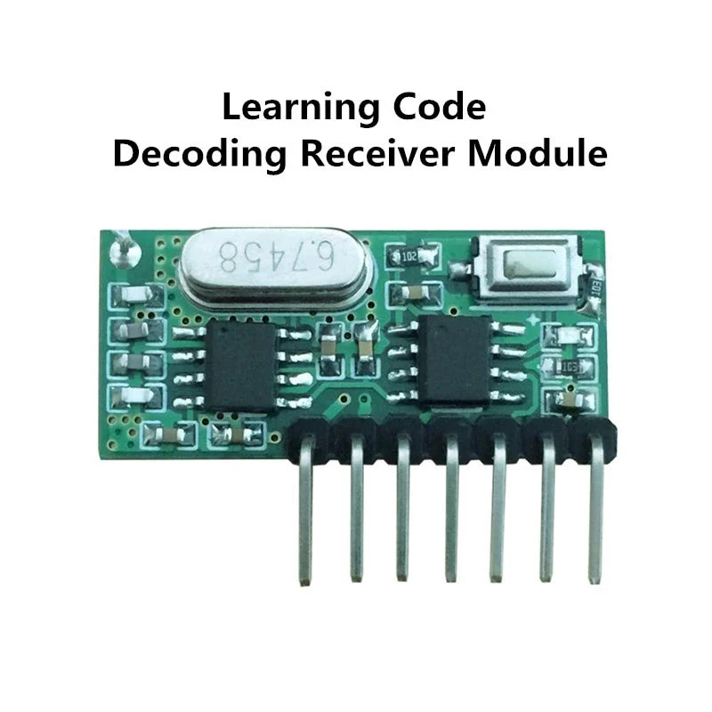 QIACHIP 433/315Mhz Wireless Receiver Learning Code 1527 Fixed code 2260 Decoding Module 8 Channel Output Learning Button - Image 5