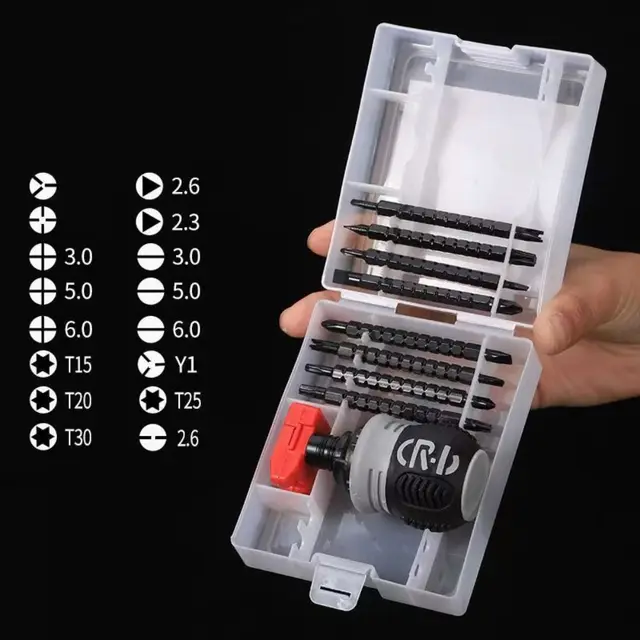 Ratcheting Double-Head Screwdriver with Storage Box - Image 5