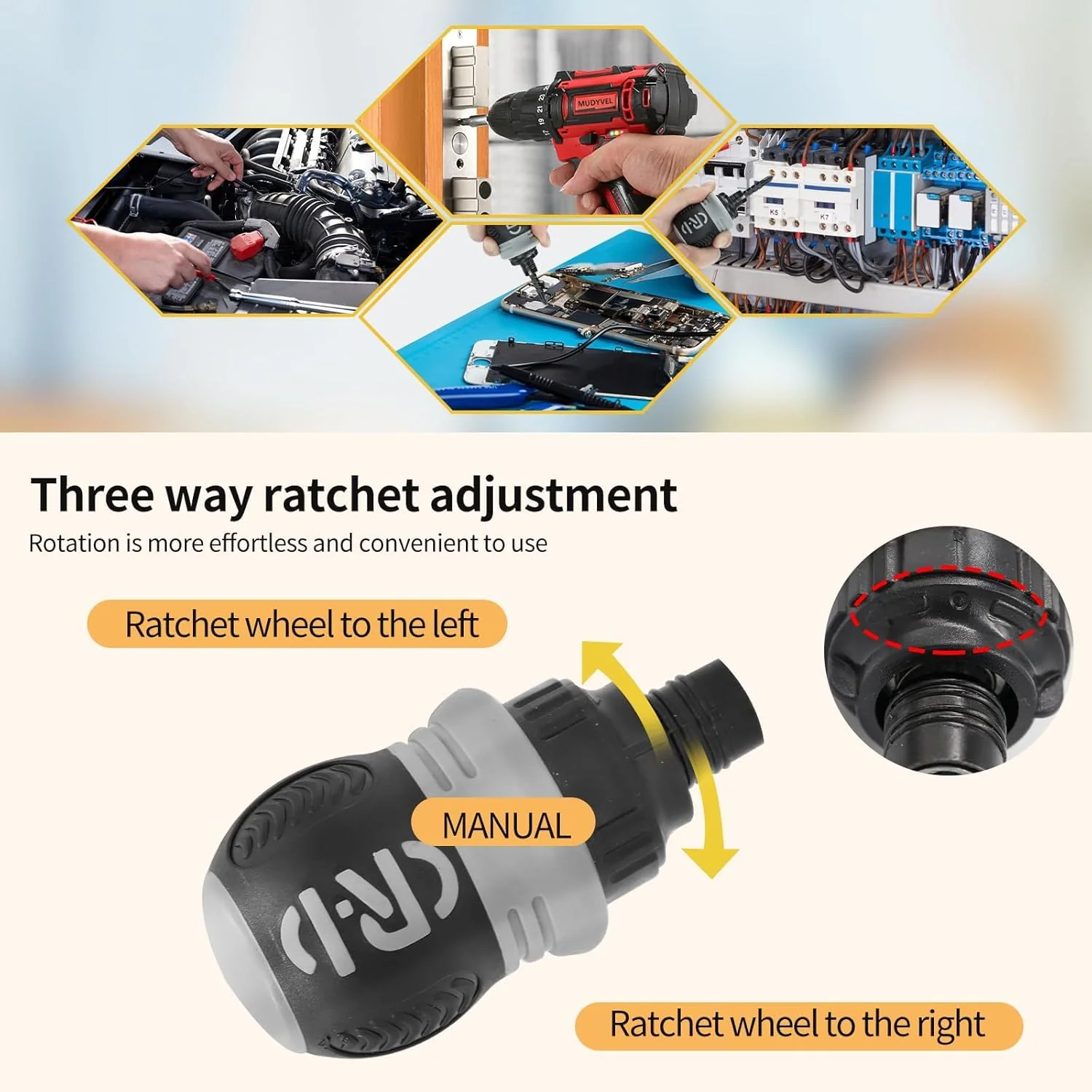 Ratcheting Double-Head Screwdriver with Storage Box - Image 7