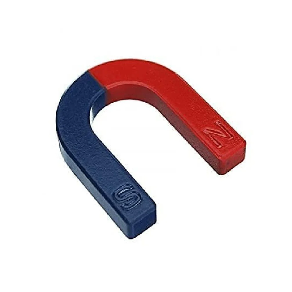 Red Blue Painted Pole U Shaped Horseshoe Magnet - Image 6