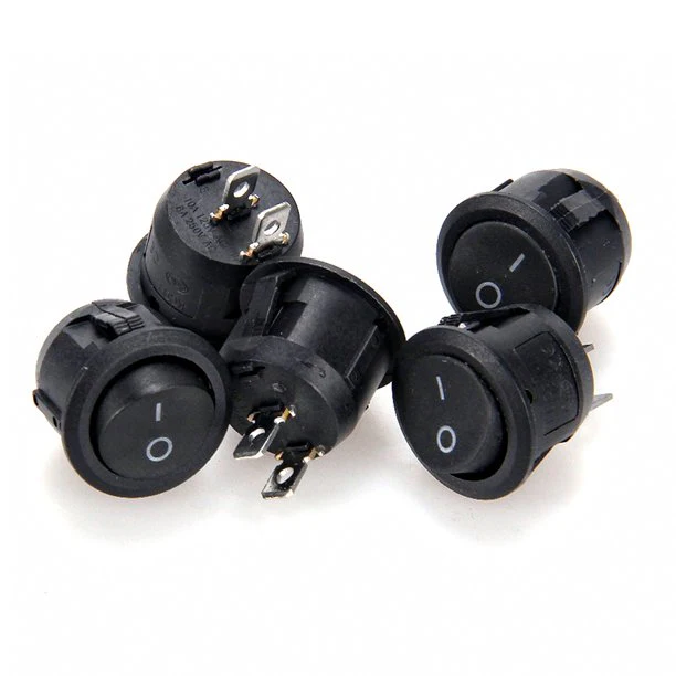 KCD1 Round Rocker SPST Switch 2 Leg 6A 250V - Image 5