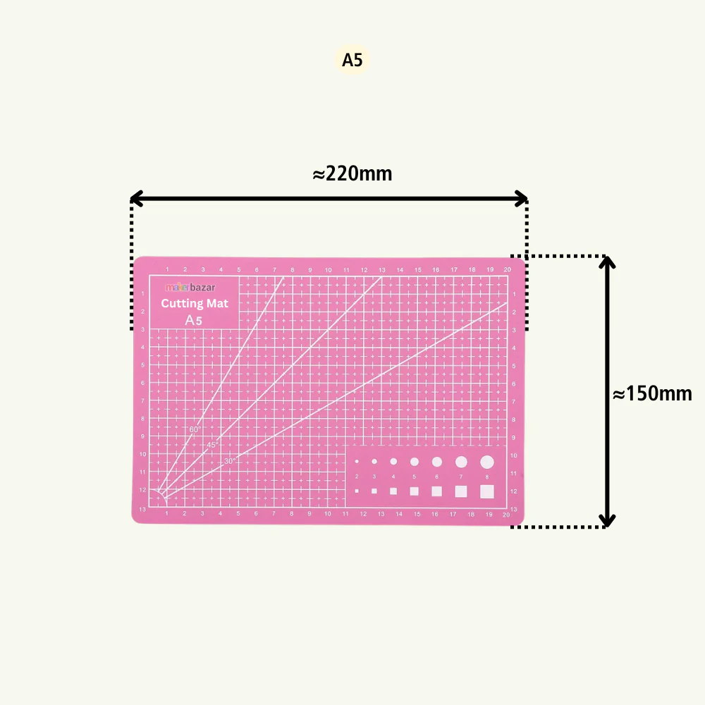 Self-Healing 5 Layered Multicoloured Flexible Cutting Mat Marked with Pattern and Grids - Image 7