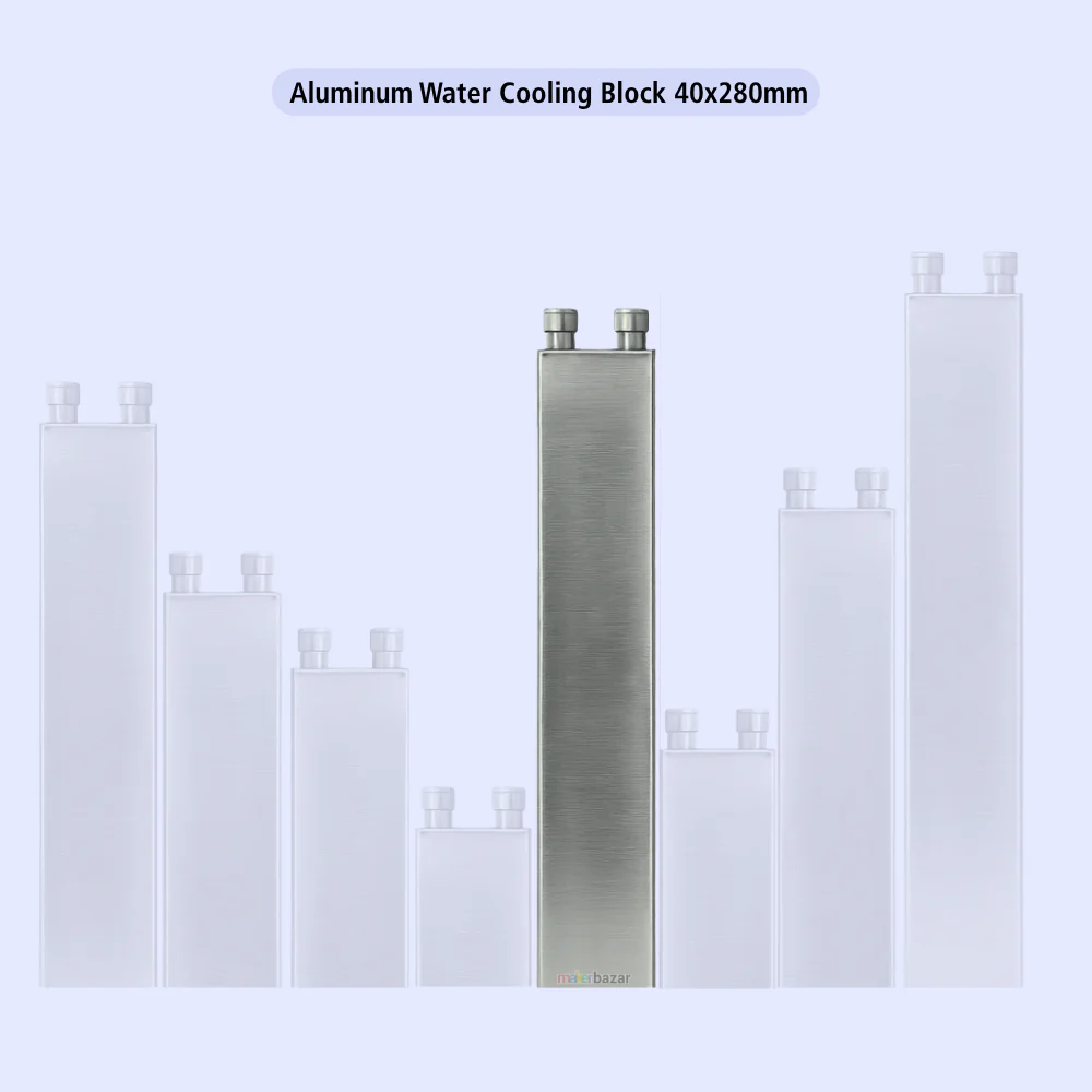 Same-Direction Aluminum Water Cooling Block for CPU/DIY Projects (Nozzles on Short-Side) - Image 14