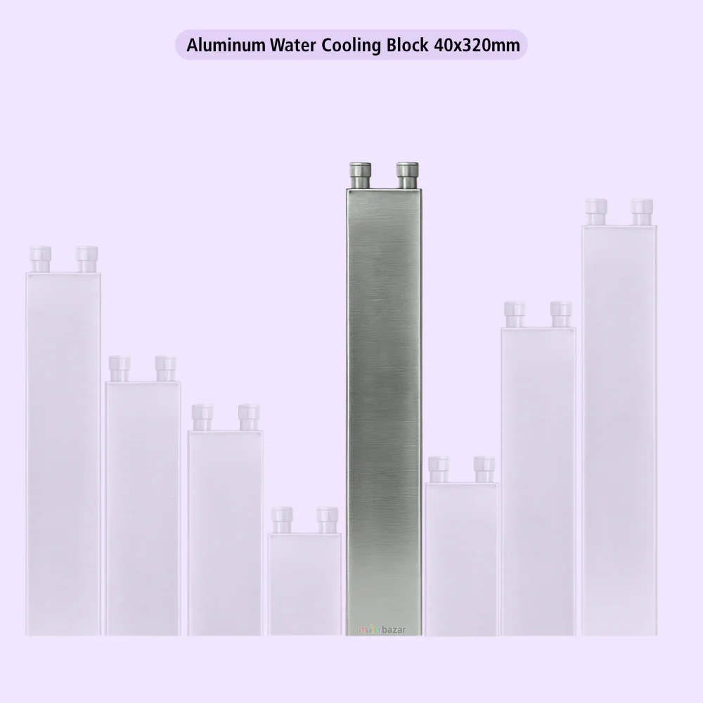 Same-Direction Aluminum Water Cooling Block for CPU/DIY Projects (Nozzles on Short-Side) - Image 16