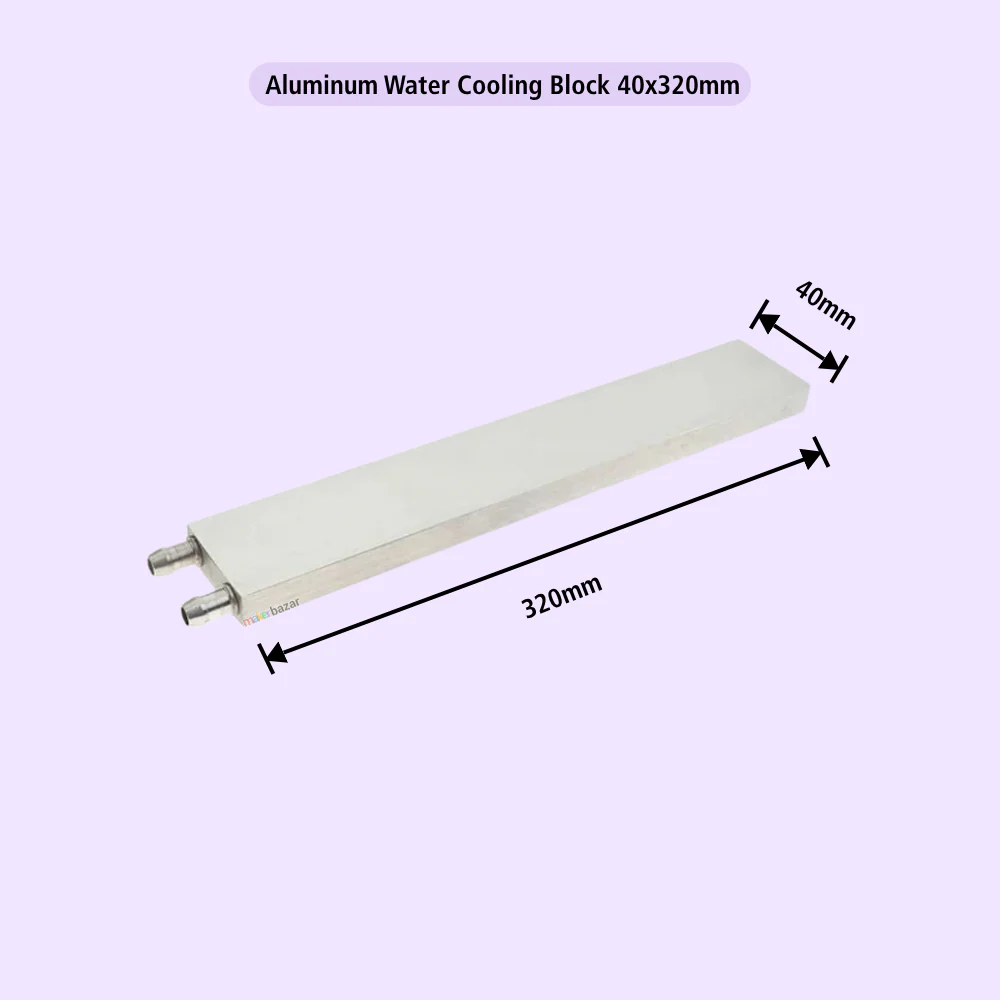 Same-Direction Aluminum Water Cooling Block for CPU/DIY Projects (Nozzles on Short-Side) - Image 17
