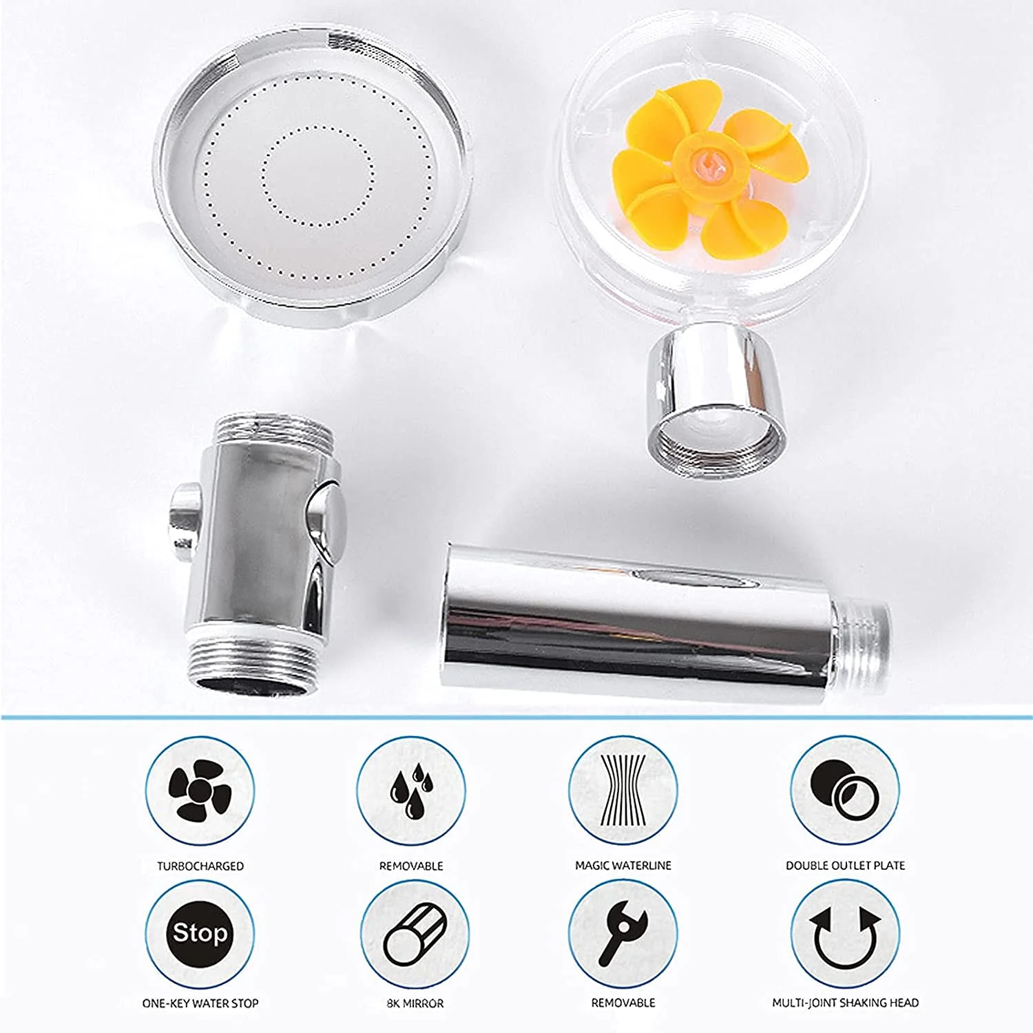 Handheld Shower Head With Fan - Image 3