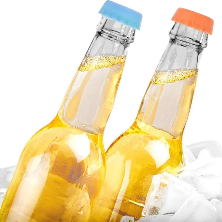 Sillicone Bottle Caps - Soda/Cold-Drink/Beer (6Pcs) - Image 4