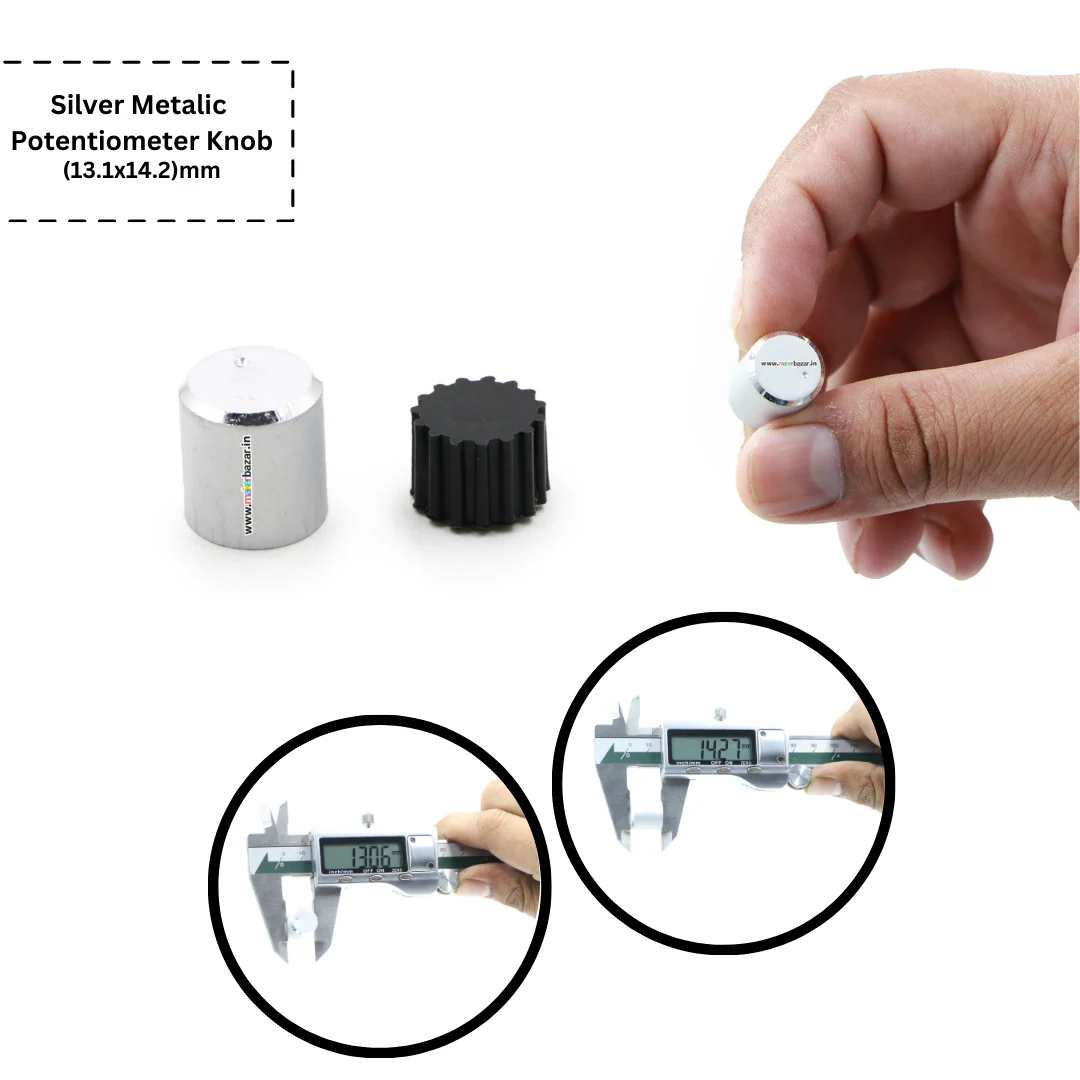 Silver Metalic Potentiometer Knob - Image 4