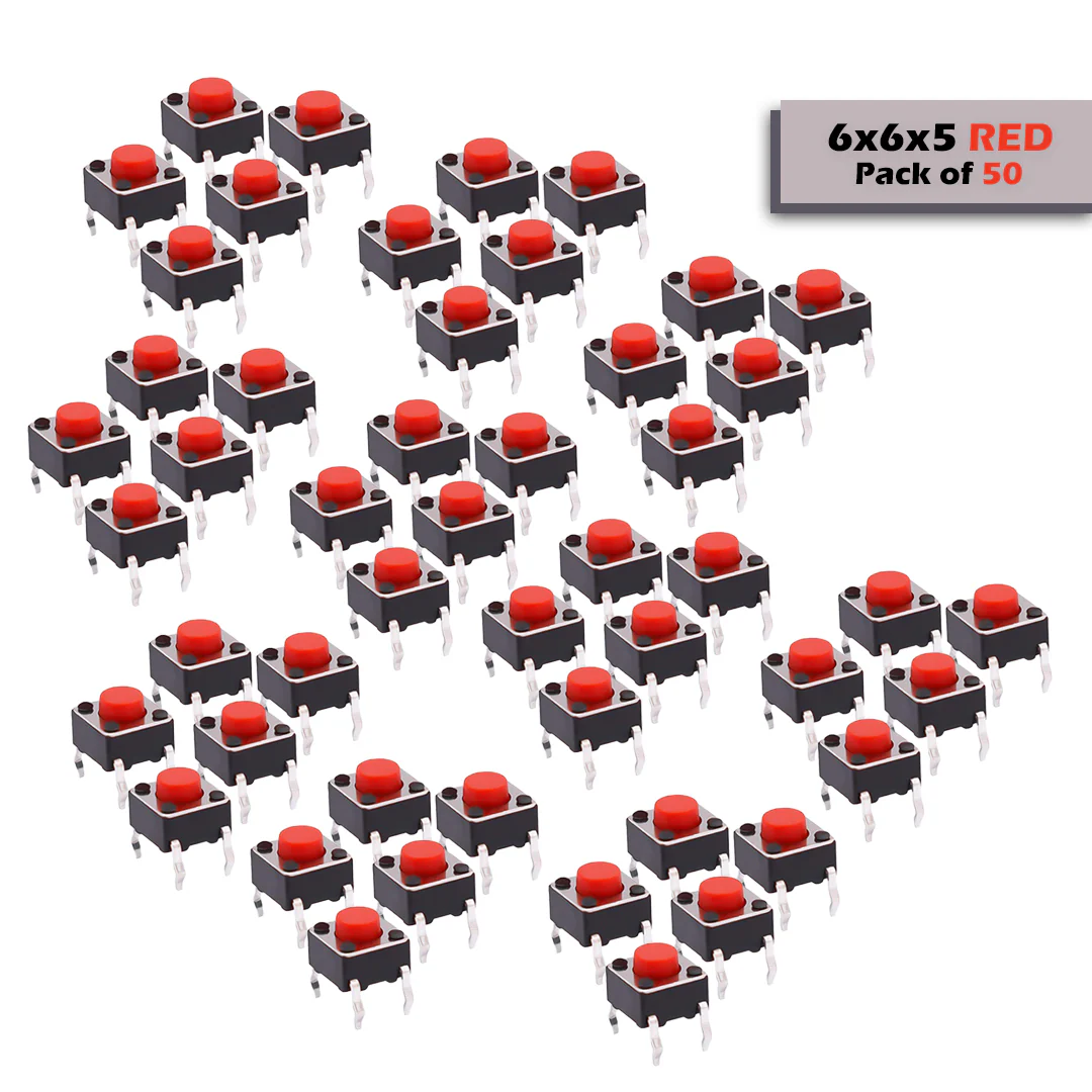 6x6mm DIP Mini Tactile Push Button Switch - 4Legs - Image 29