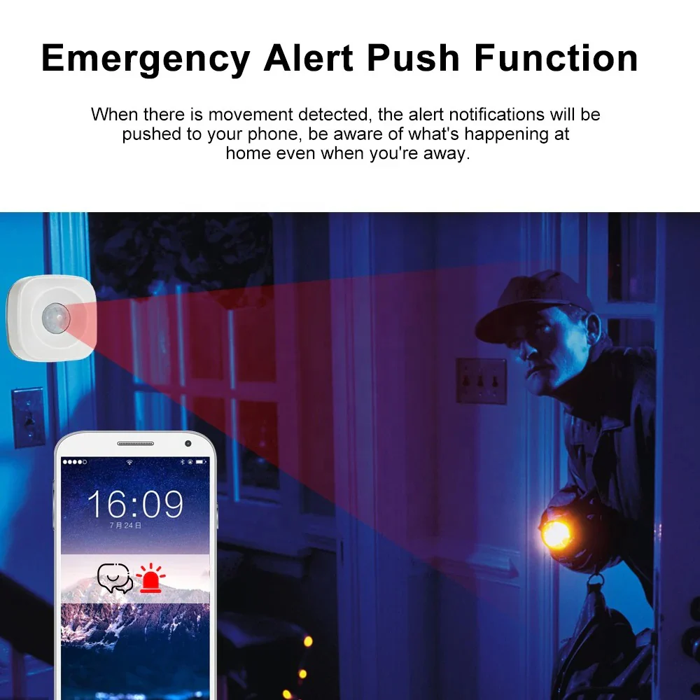 Smart Wifi PIR Motion Sensor - Compatible with Alexa - Image 8