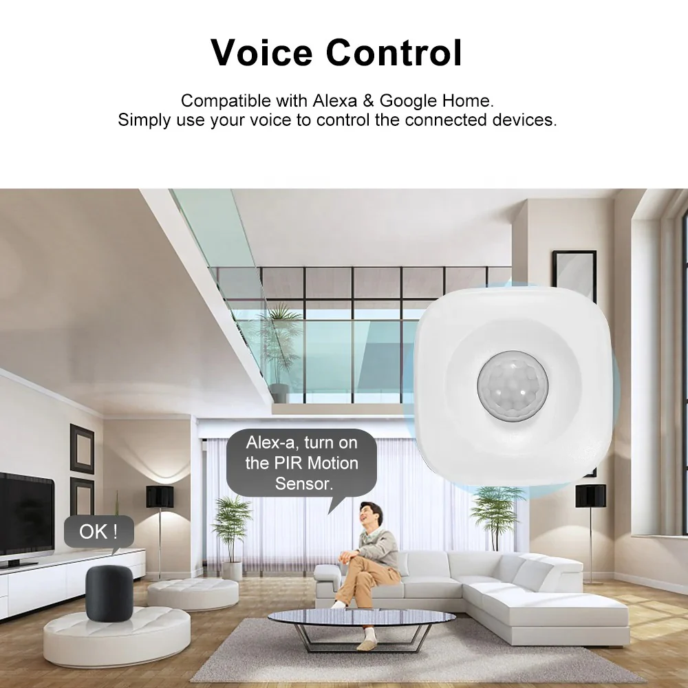 Smart Wifi PIR Motion Sensor - Compatible with Alexa - Image 9