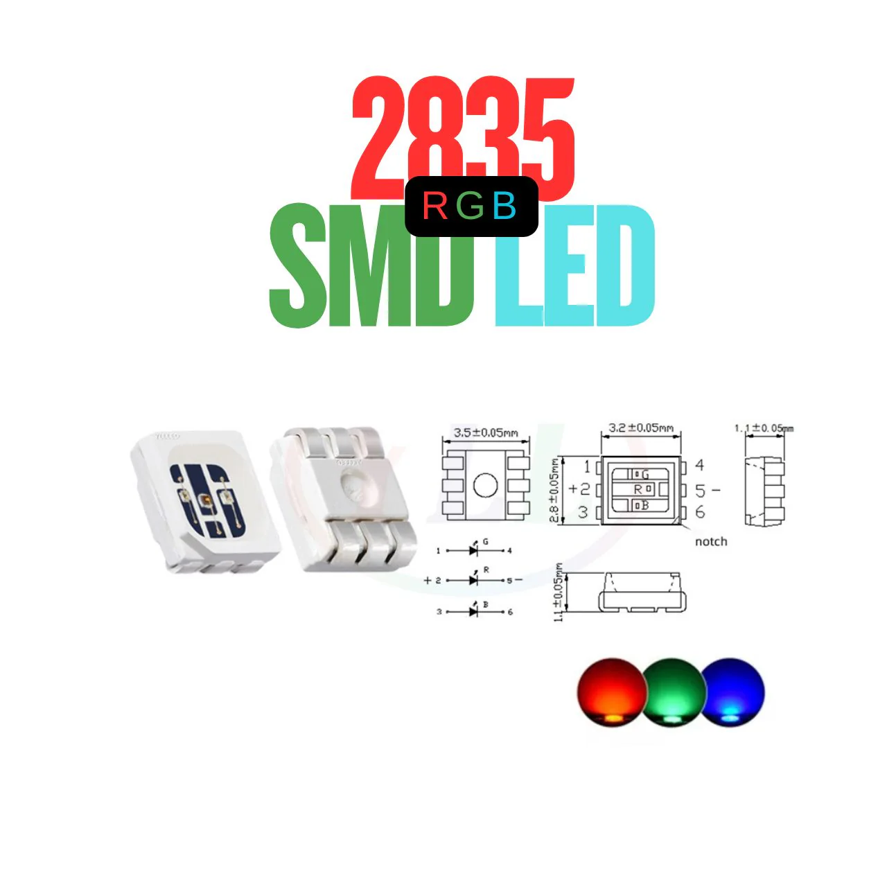 2835 SMD LED Chip P-LCC-2 - Image 14