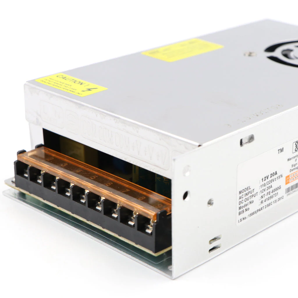 12Volt DC Switch Mode Power Supply (SMPS) Rectangular Metal Casing - Image 13