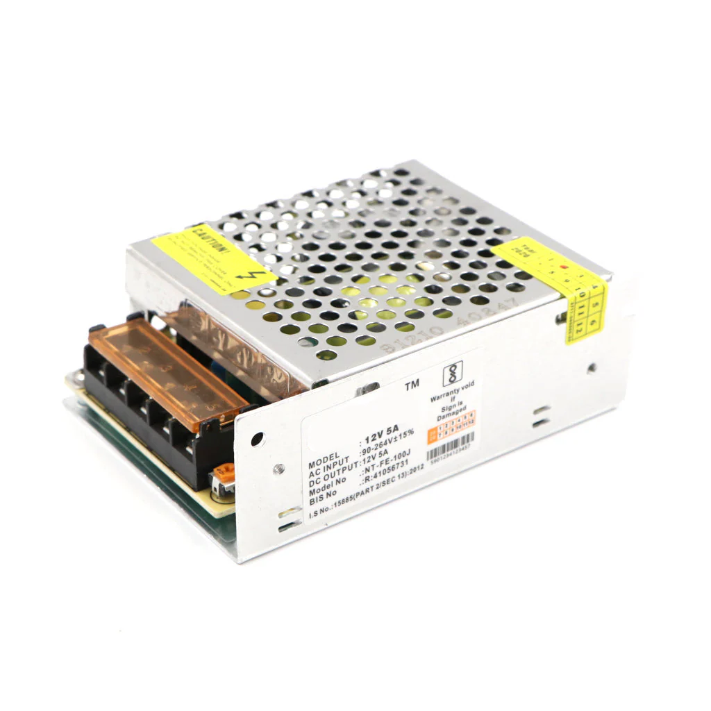 12Volt DC Switch Mode Power Supply (SMPS) Rectangular Metal Casing - Image 2