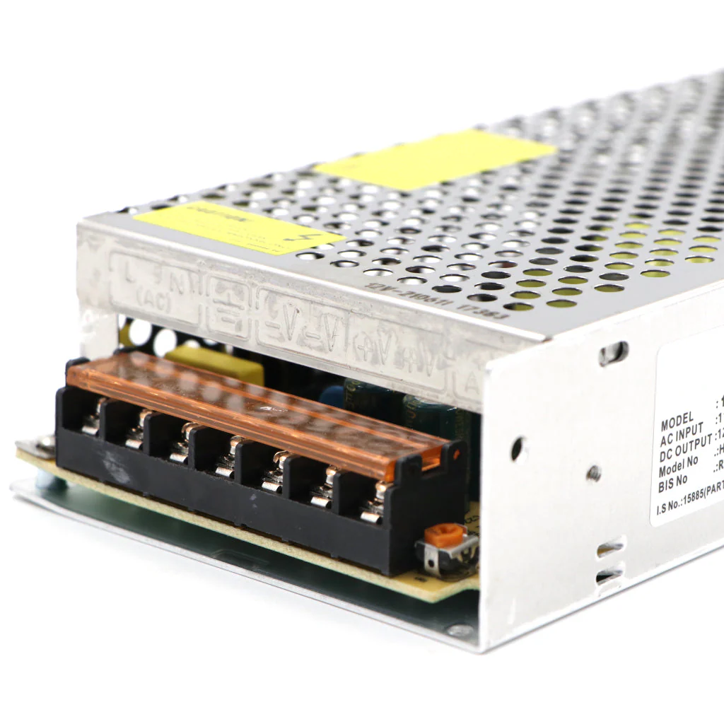 12Volt DC Switch Mode Power Supply (SMPS) Rectangular Metal Casing - Image 9