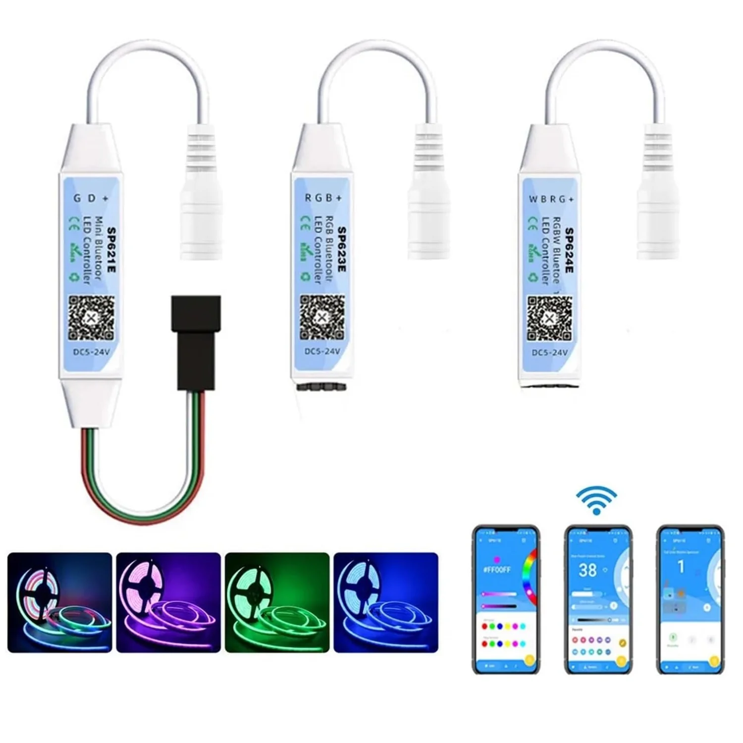 SP-Series Mini Bluetooth LED Strip Controller App Based Module - Image 5