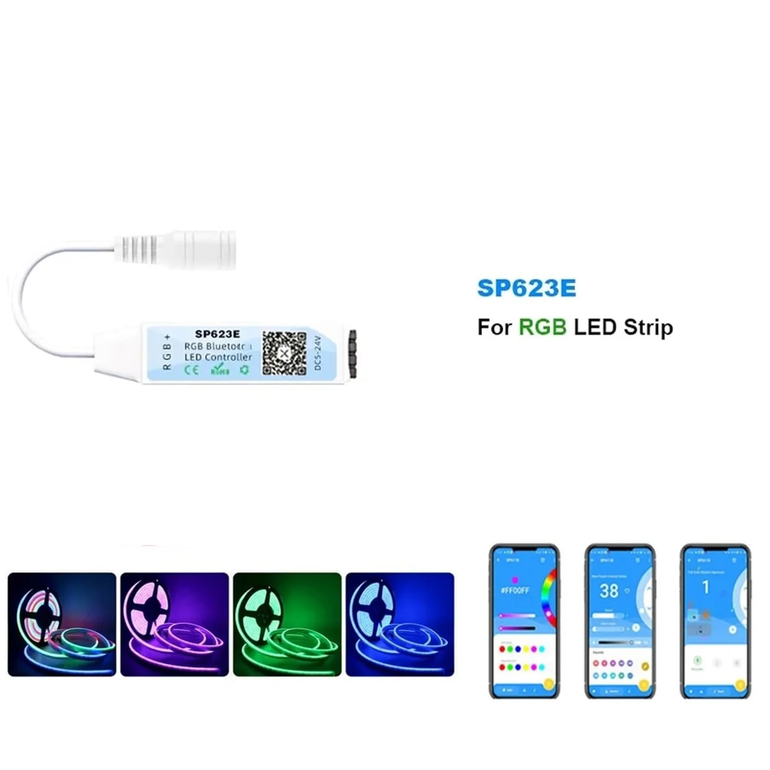 SP-Series Mini Bluetooth LED Strip Controller App Based Module - Image 8