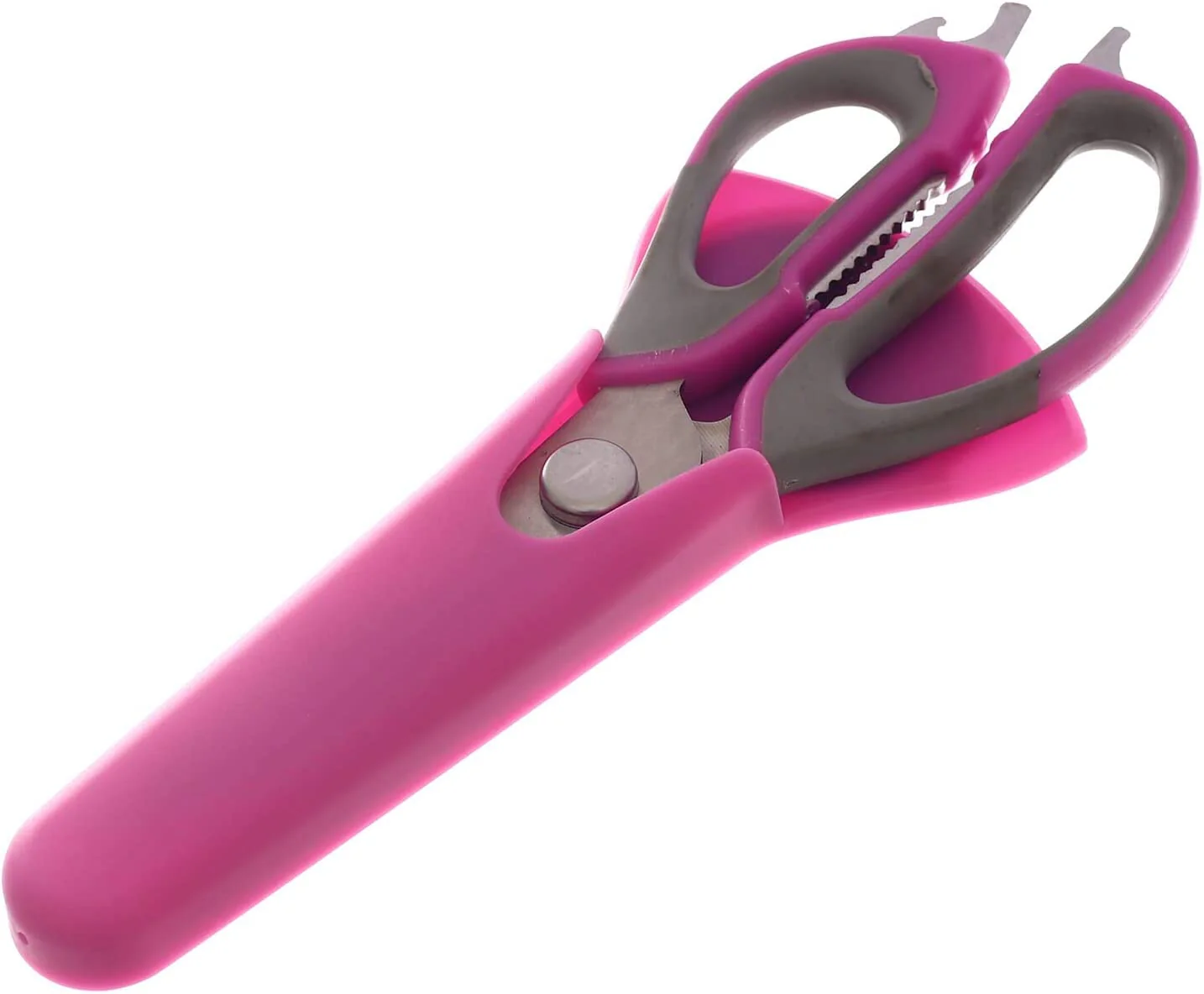 8 in 1 Stainless Steel Scissor With Plastic Handle And Cover - Image 2