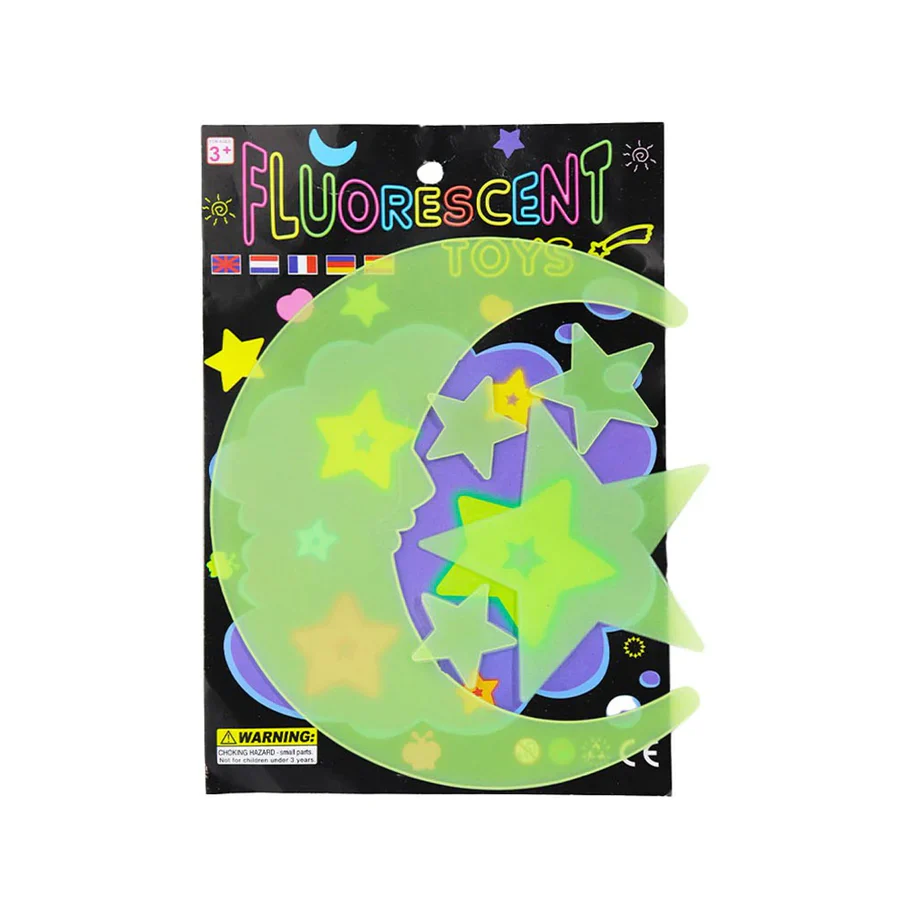 Star Fluorescent Wall Ceiling Stickers Fluorescent Toys (Random Design) - Image 2