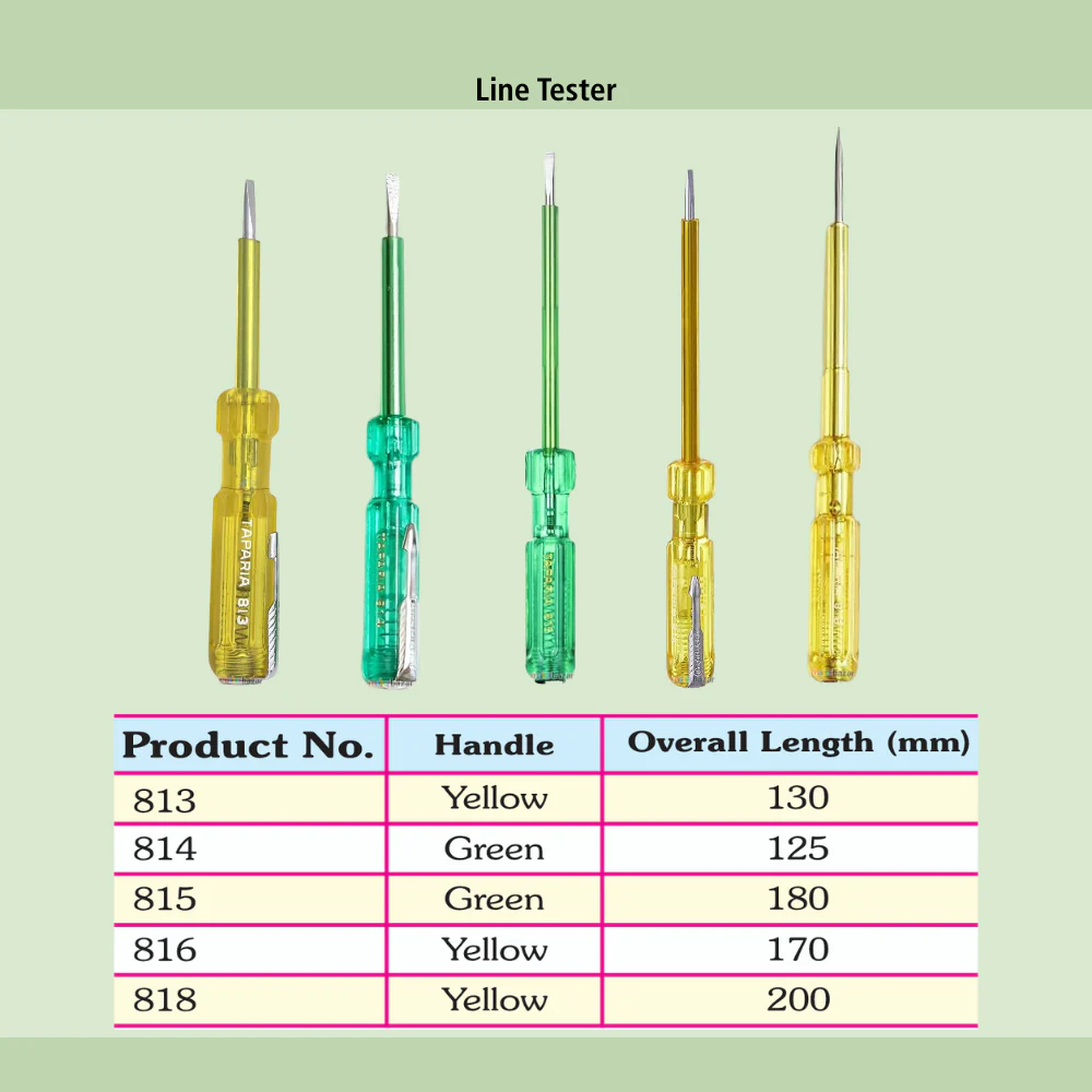 Taparia Line Tester β High Quality Electric Test Screwdriver - Image 2