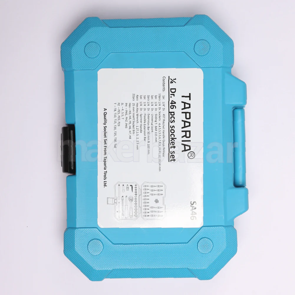 Taparia: SA 46 Socket set- 6.3mm Square Drive - Image 3