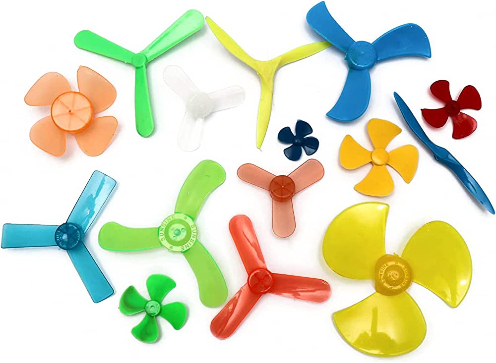 4in/100mm Three Blade Mini Propeller Toy Fan - Image 8
