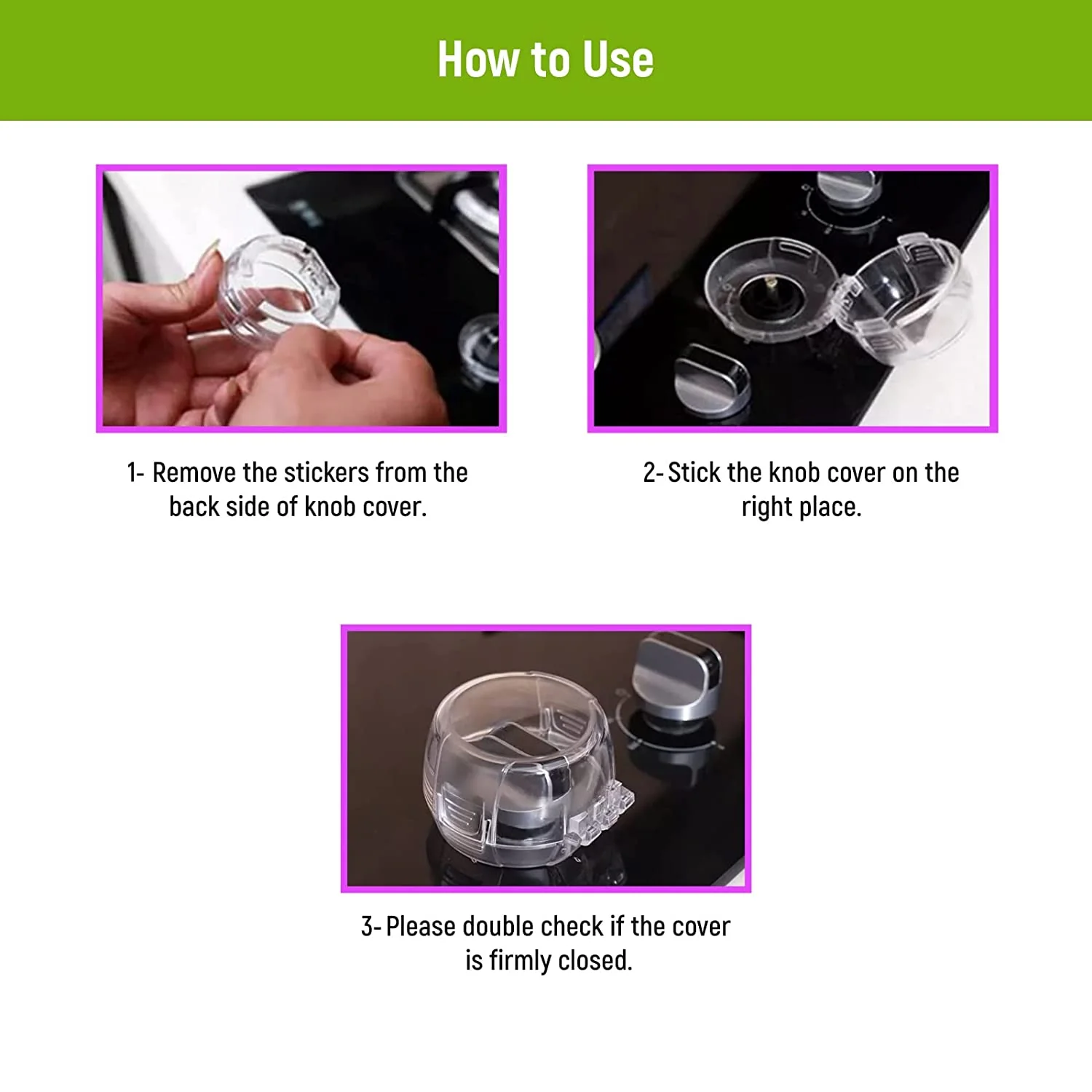 Transparent Gas Stove Knob Cover for Child Safety - Image 5