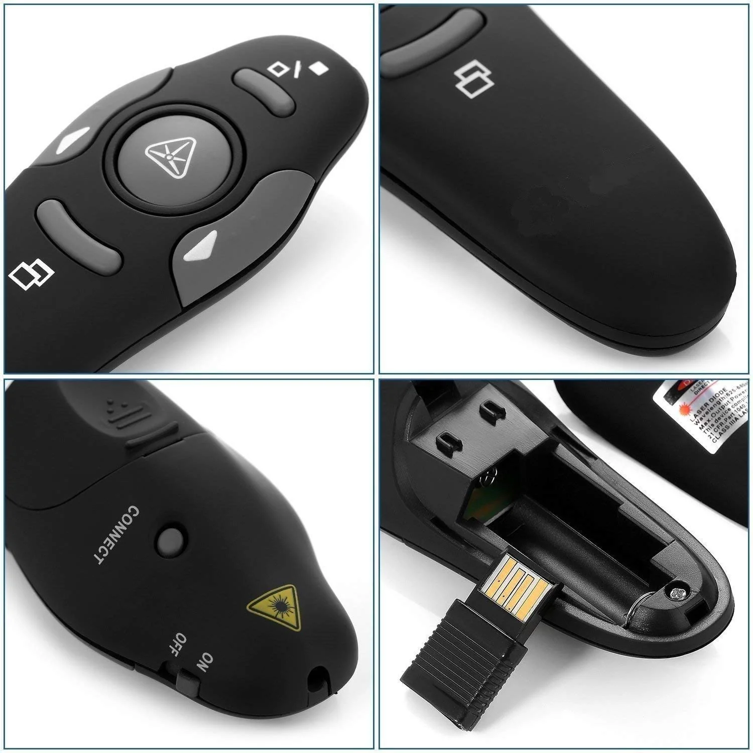 USB Wireless Remote Control Professional Laser Pointer Presenter Slide Changer Controller - Image 2