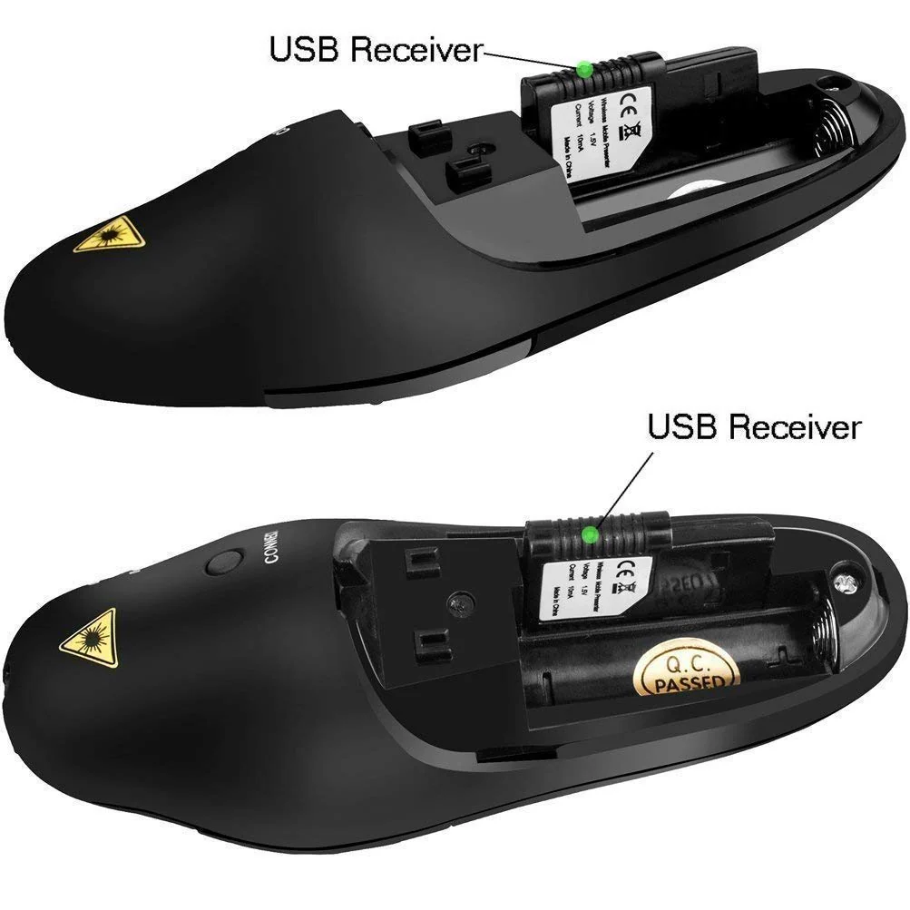 USB Wireless Remote Control Professional Laser Pointer Presenter Slide Changer Controller - Image 3