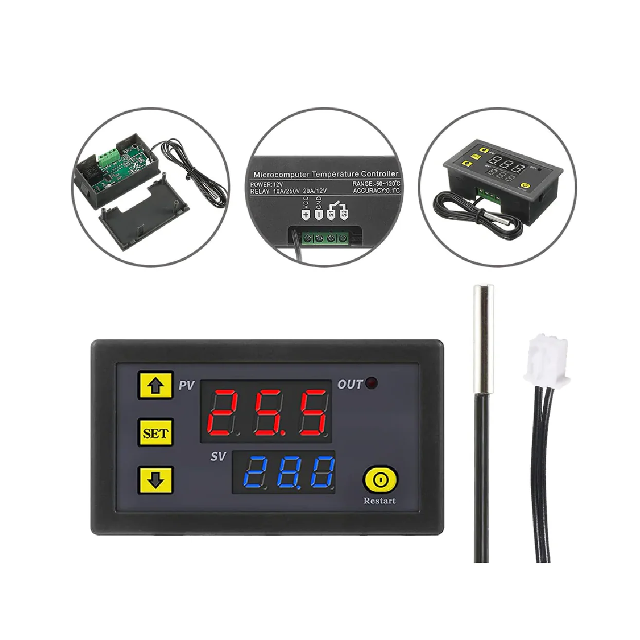 W3230 Digital Temperature Controller Microcomputer Thermostat Switch - Image 2