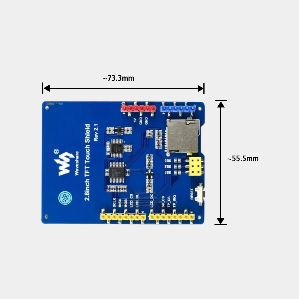 Waveshare 10684 2.8inch Rev2.1 320x240 TFT Resistive Touch Screen - Image 6