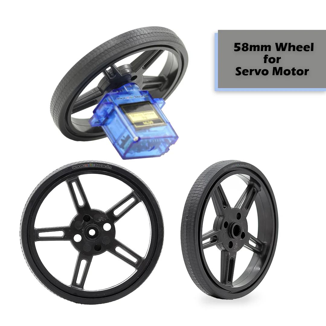 Wheel for SG90/ MG90/ FS90R Servo Motors - Image 2