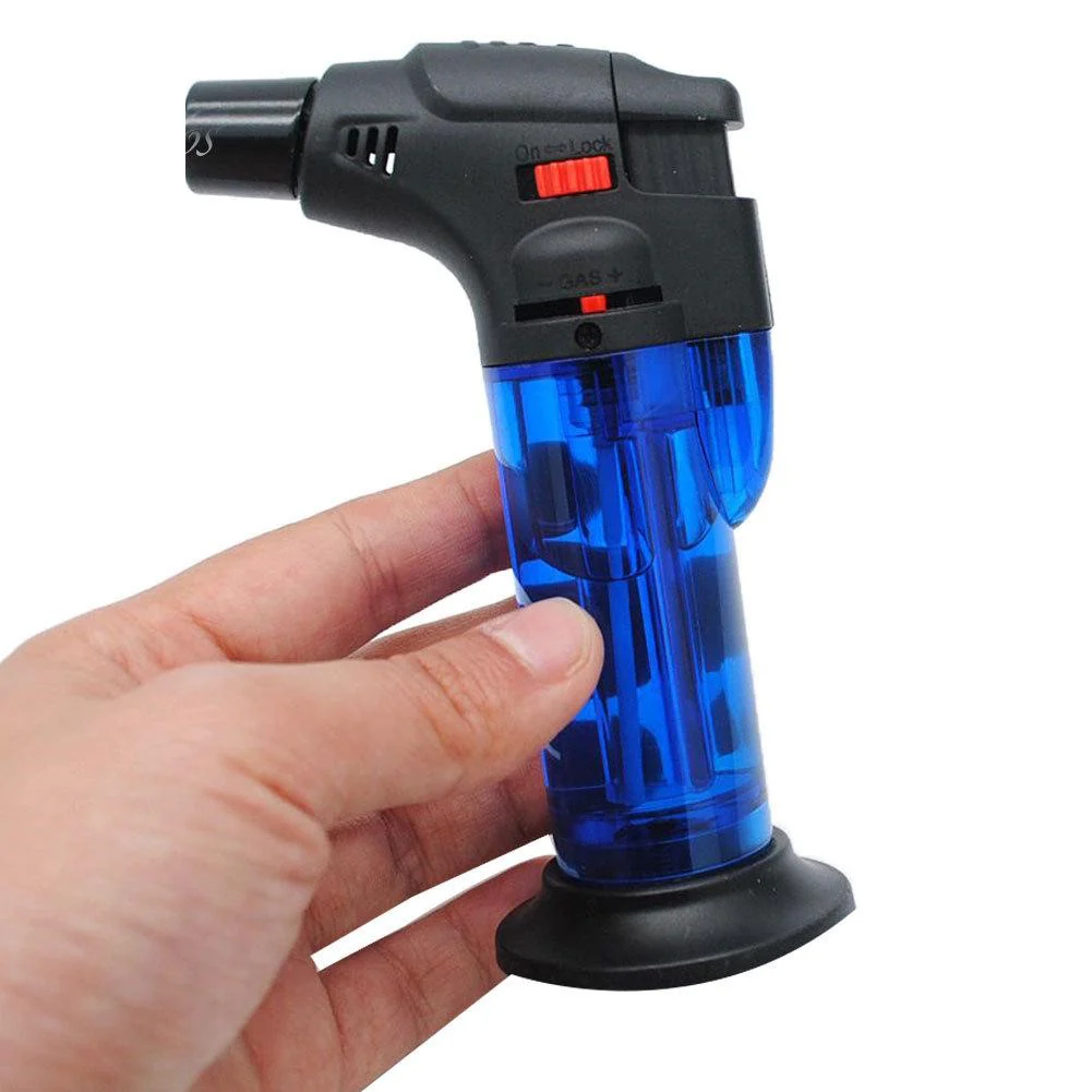 Windproof Refillable Butane Jet Torch Flame Gas Lighter Tool - Image 7